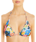 Bikini Floral Multi, A/B Shoshanna Top, Triangle Fiesta