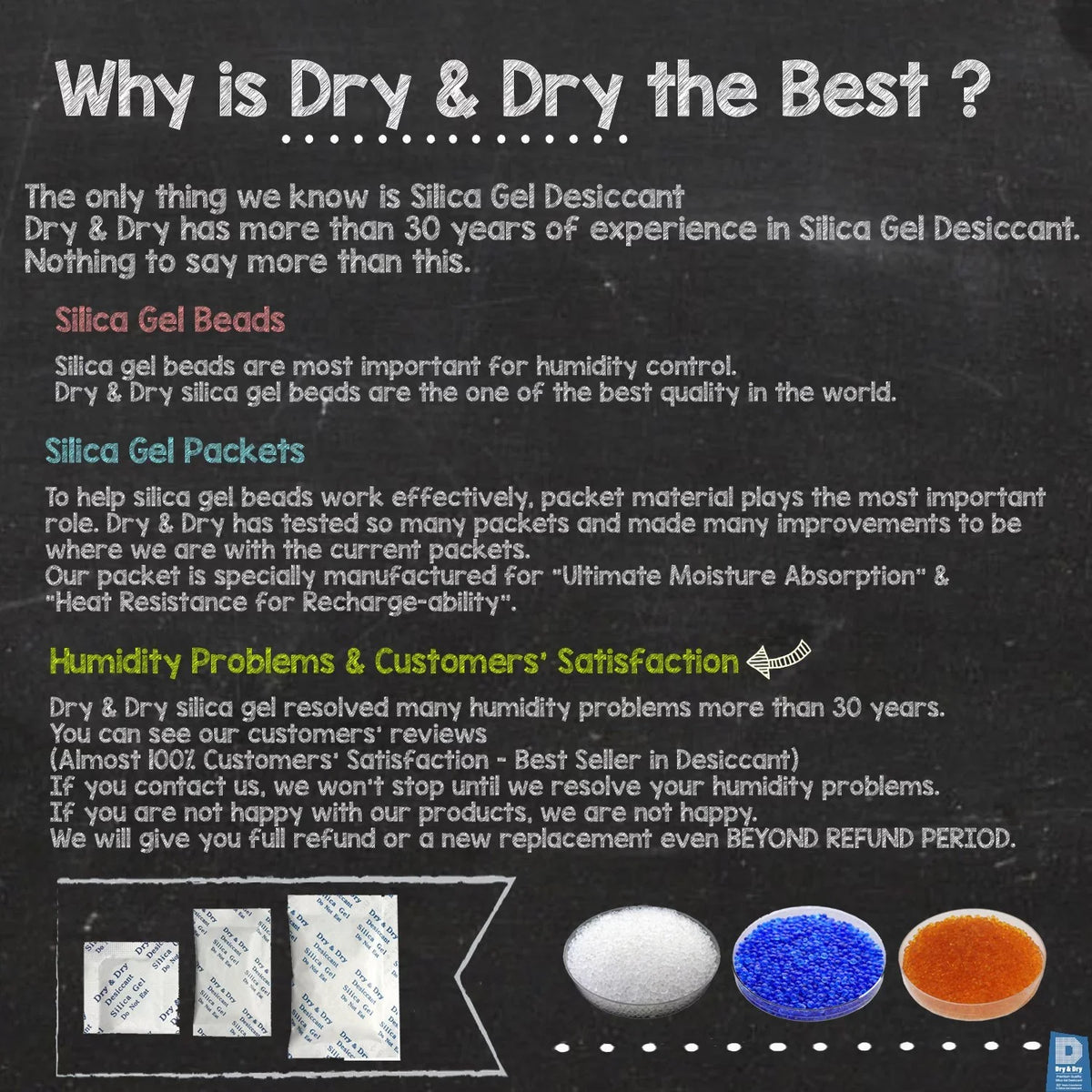 Silica "Dry Gram - Dehumidifiers Premium Gel Dry" Packs] & Fabric Packets [100 20 Rechargeable Desiccant