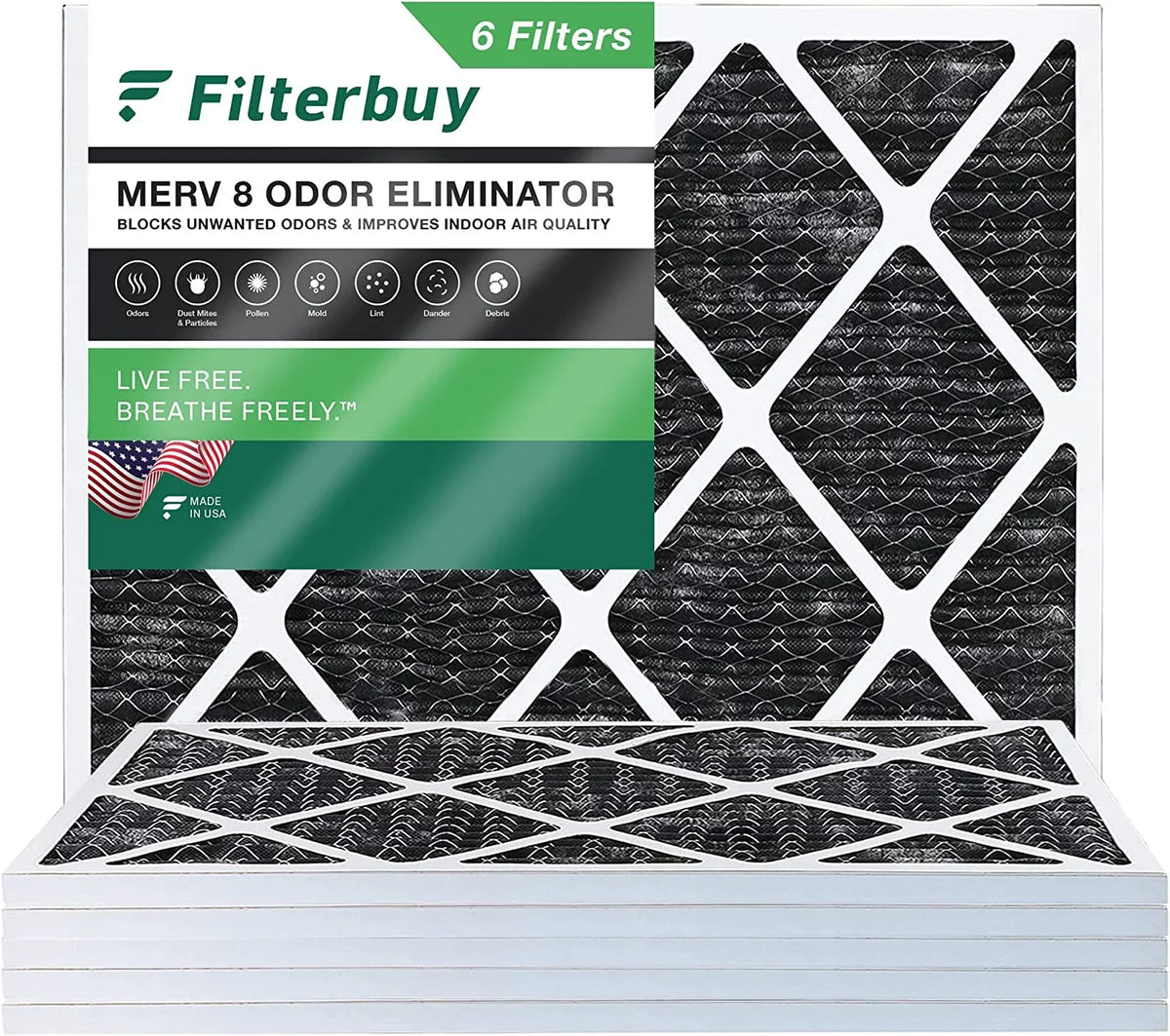 with 16x20x1 HVAC Activated Filters 8 Furnace Pleated (6-Pack) Carbon Filterbuy Air MERV Odor Eliminator AC