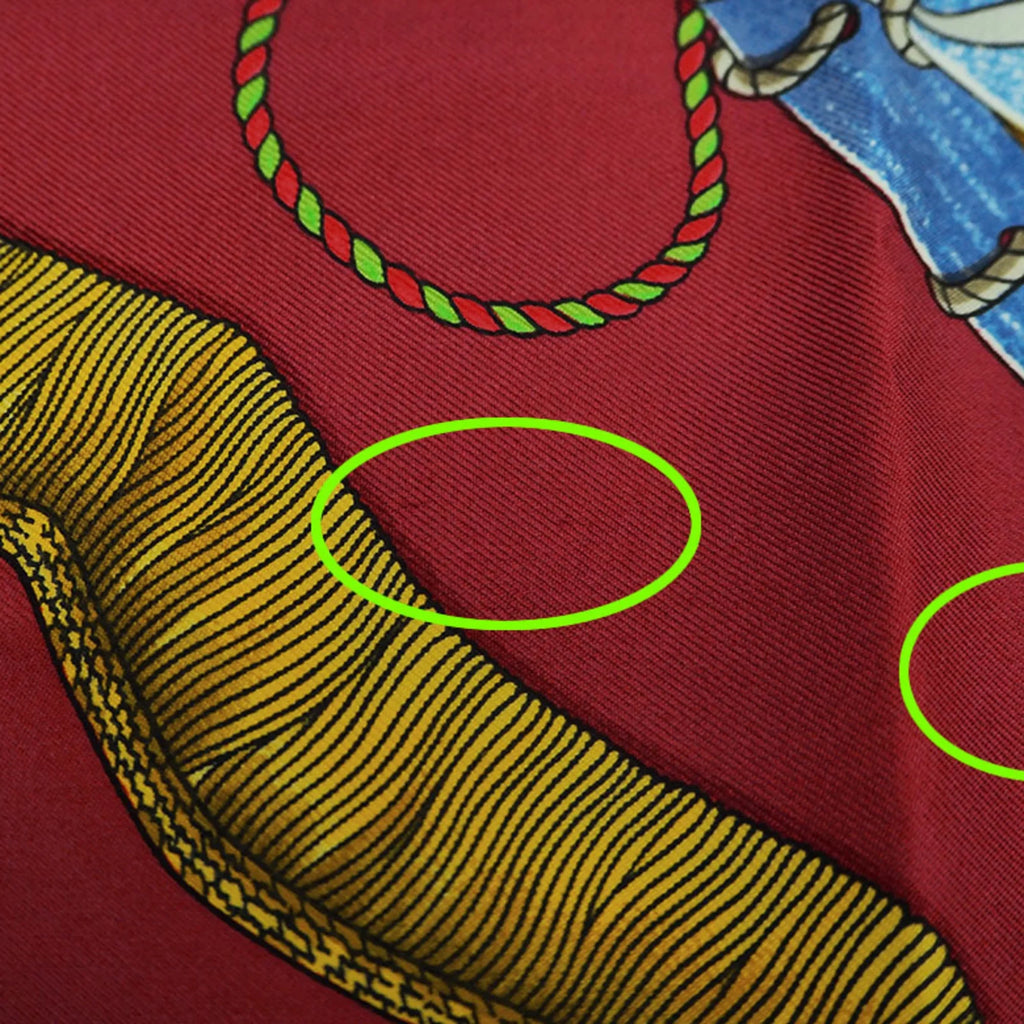 Carre HERMES Scarf (Good) Tambour TAMBOURS x LES Muffler Hermes Taiko Blue Pre-Owned Red 90