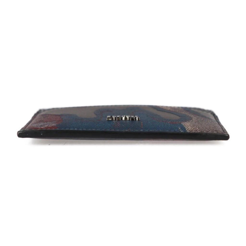 Marron Card Holder Multicolor Brown Pre-Owned New) 2ESCH135UCN Leather Series Christian (Like Case Dior Pattern Dior Business Calf Camouflage