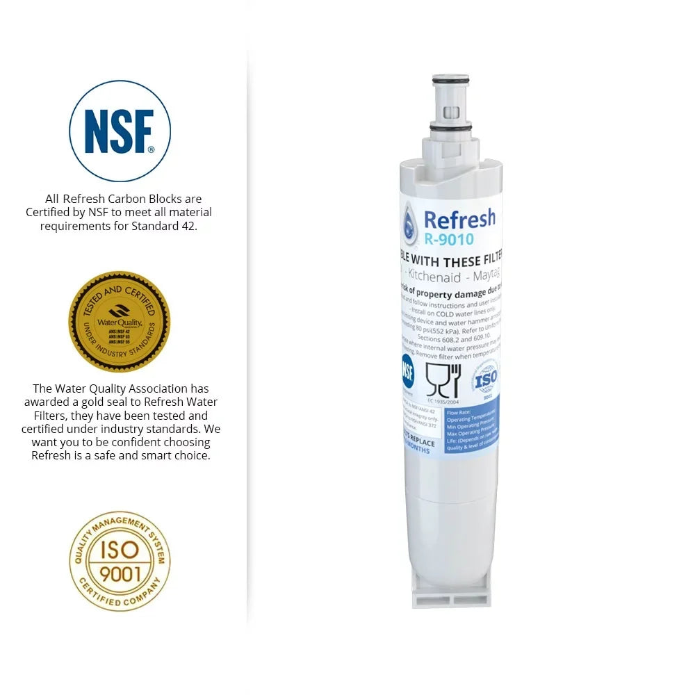 / Filter Replacement Water R-9010 (6-Pack) Refresh 4396508 Filter Whirlpool for -by