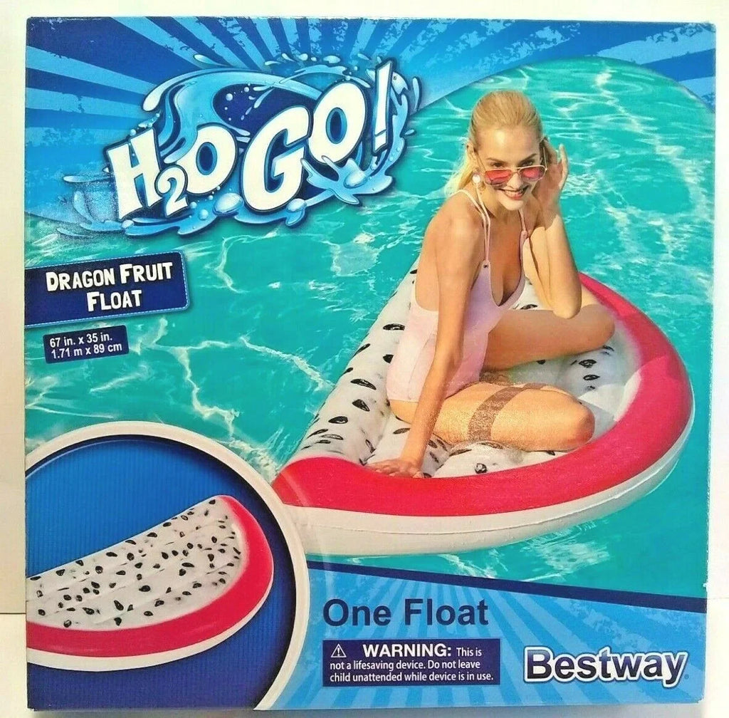 Dragon GO! 67” Float Fruit One 35” H2O X Swimming Float Pool Raft