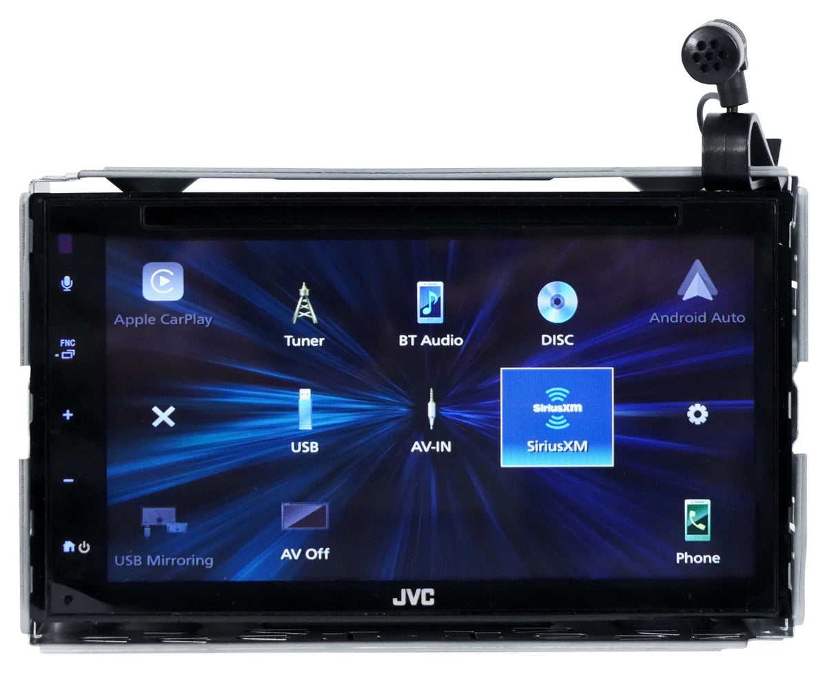 6.8" Android Bluetooth JVC Receiver+Camera Carplay Apple KW-V66BT Player CD/DVD