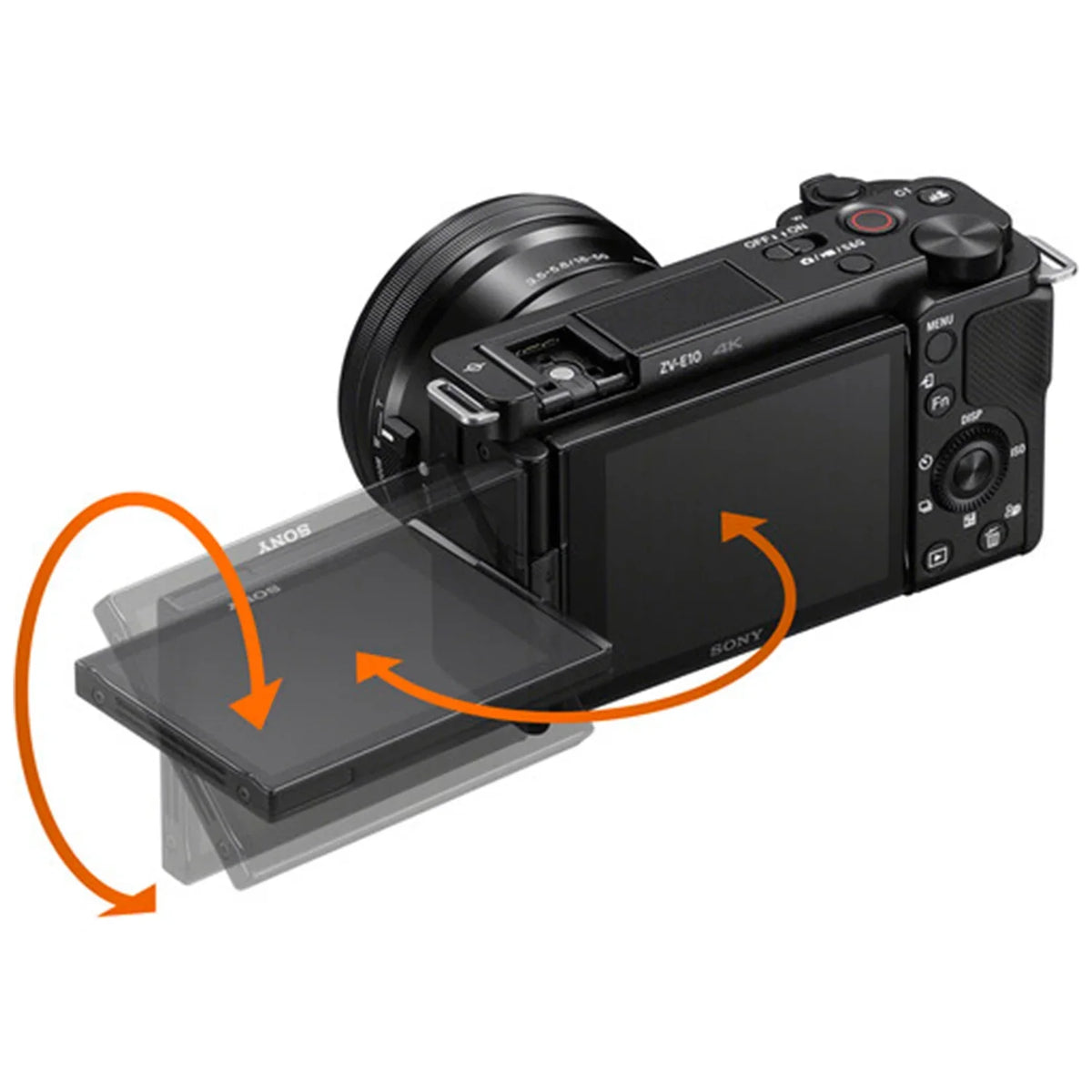 Accessory + Card ZV-E10 + (Black) Bundle Vlog ZeeTech + With 16-50mm Sony Mirrorless Case Lens Camera + Alpha 128GB Memory Tripod