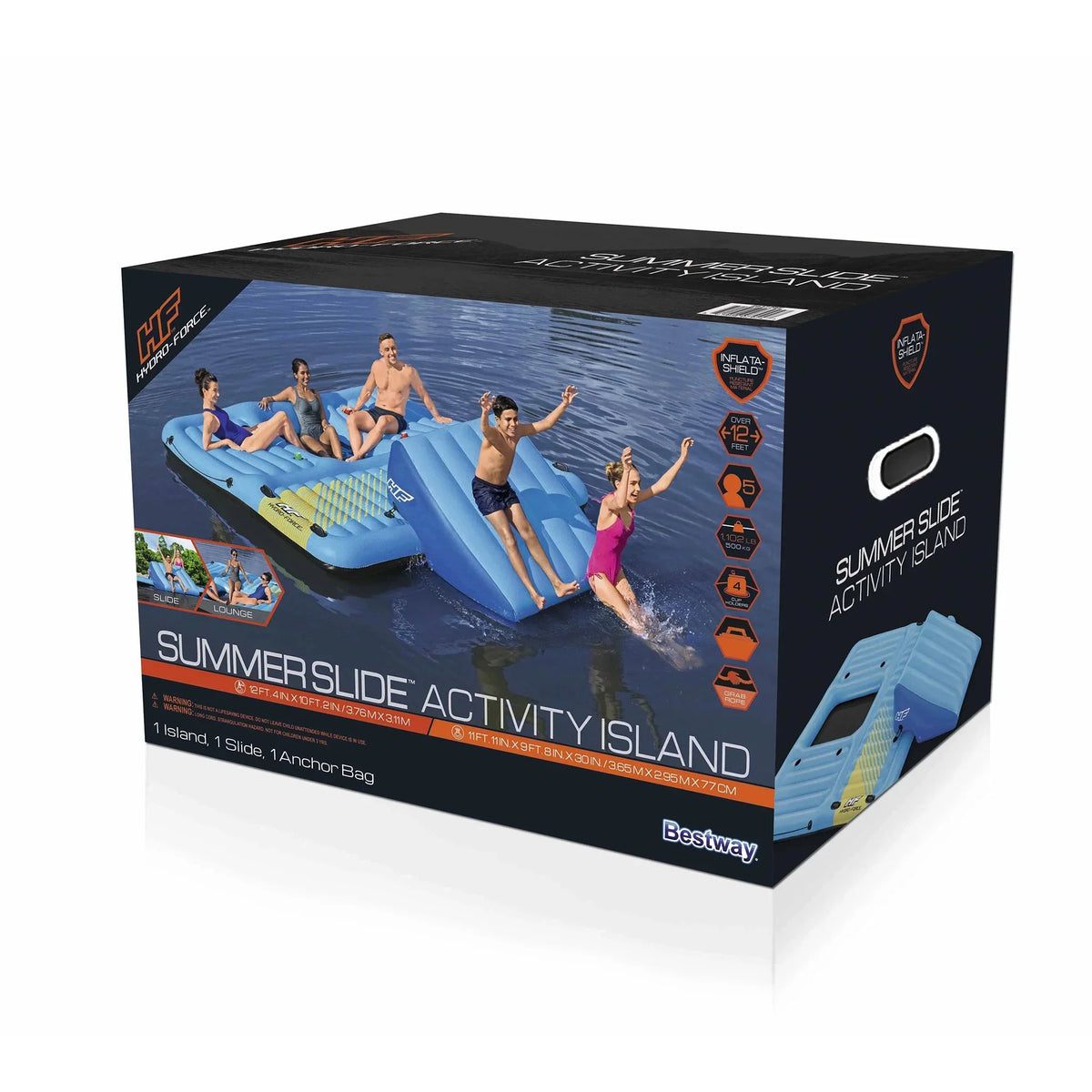 Summer Bestway Person Activity Inflatable Slide Force Hydro 5 Blue Island,