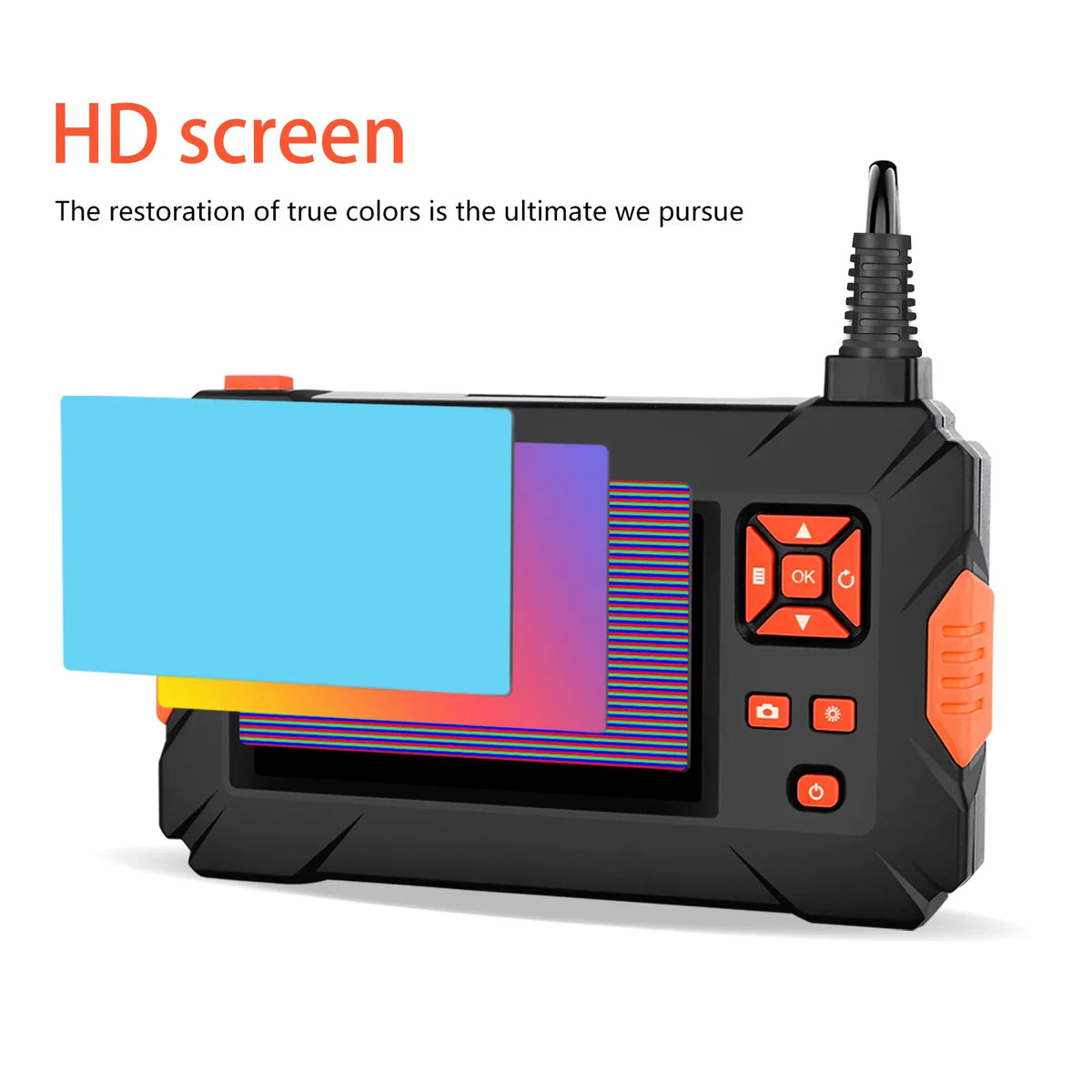 Pinnaco Screen Portable Camera, Inspection Automobile IPS - 4.3" Endoscope Sewer Engine for P130 Pipe Full-Color Maintenance Industrial