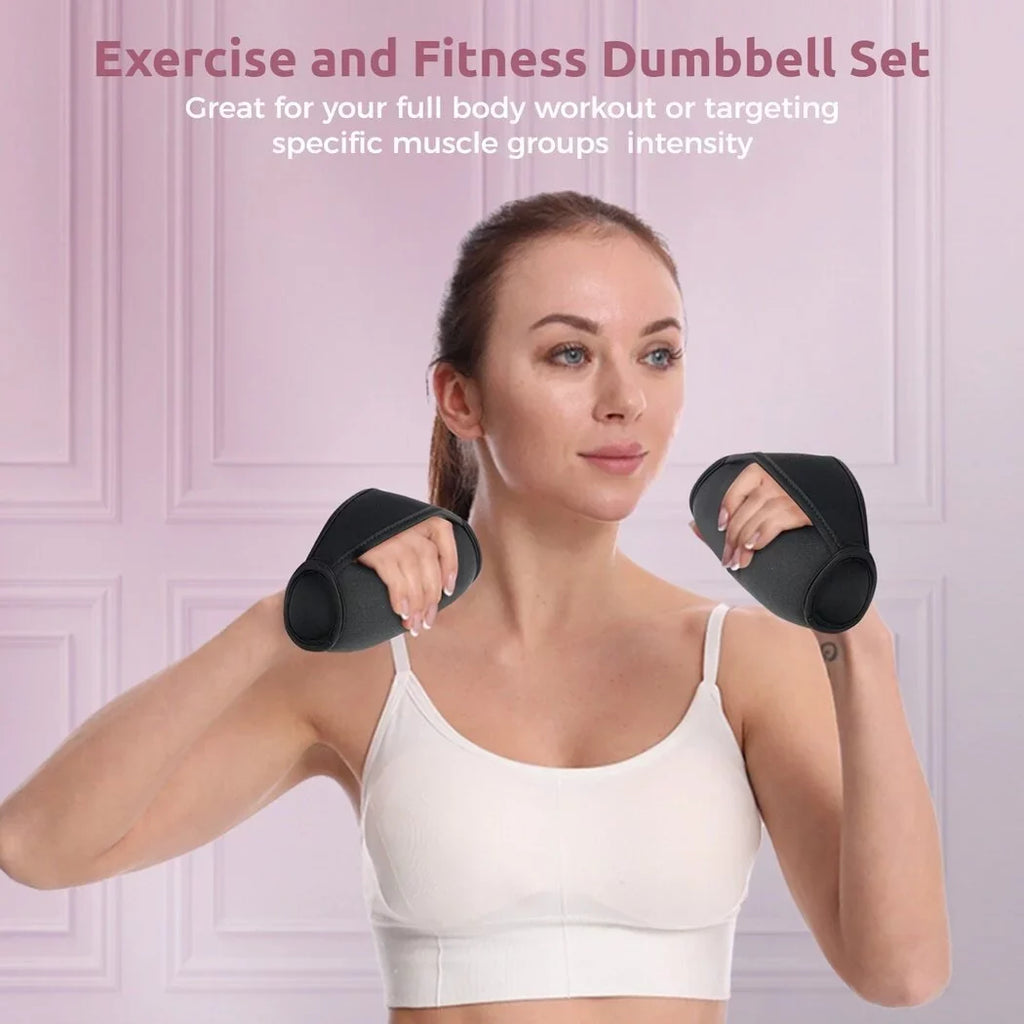 with Dumbbell Weight Weight Men. Hand 2lbs for Strap Hand for of Running, 0.9kg Jogging, Walking and Sets / Set Hand Women Therapy Adjustable Dumbbell Physical 2,