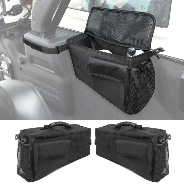 Bag for JL Accessories Jeep Interior Trunk Tool Tidying Doors Organizer 4 Pocket Rear 2018-2024 Stowing