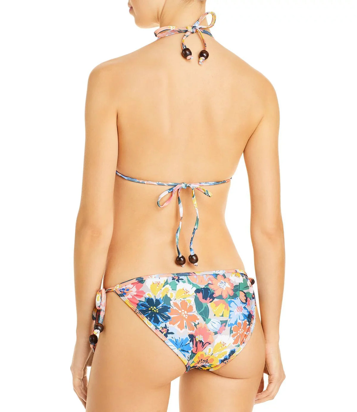 Bikini Floral Multi, A/B Shoshanna Top, Triangle Fiesta
