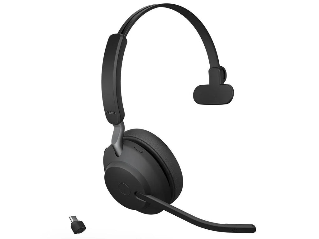 Stand Wireless Jabra Mono Headphones Music 65 - Evolve2 Charging with USB-C MS / Headset Black