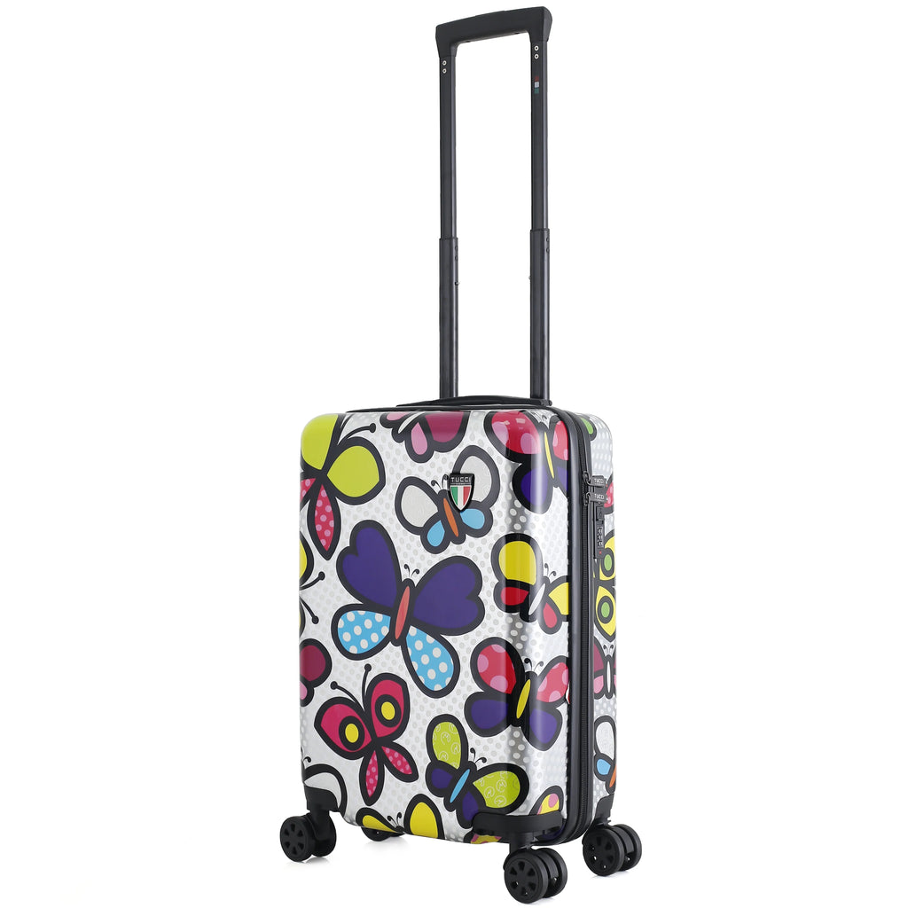 Suitcase Art Butterfly Luggage Italy Pop Pop 20" TUCCI