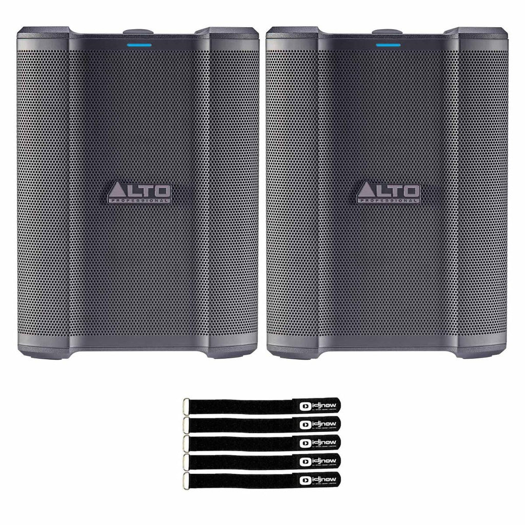 BUSKER 2-Pack Portable 200W Alto PA Professional Premium Powered Battery