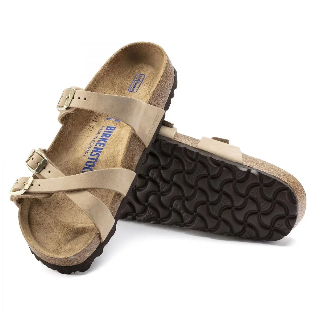Narrow 1022973 Soft Women's Franca Nubuck Sandcastle SANDCSTLE - Footbed - Birkenstock