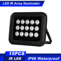 Vision, Outdoor Angle Long Suitable LEDS CCTV Waterproof, IR for Illuminator, 15pcs Array Infrared Wide Range Night Cameras