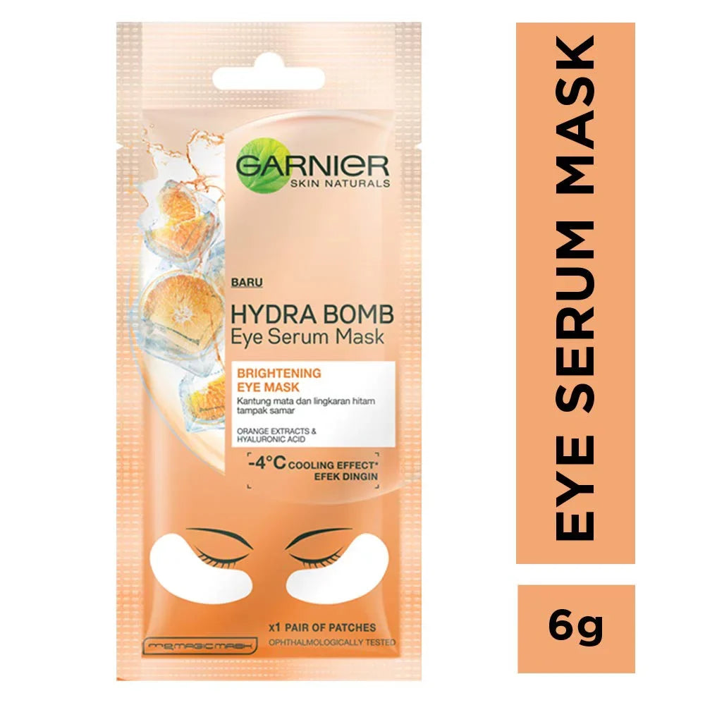 Green Face Serum & Mask Garnier 6g Eye Serum Bomb Skin (Orange) 32g Tea Mask Hydra Sheet Naturals