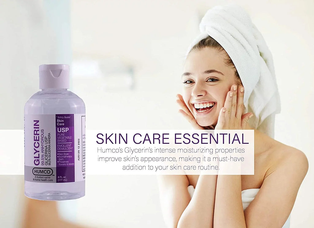 Glycerin Pack 6oz Each, Protectant Skin 4 of USP 99.5% Humco