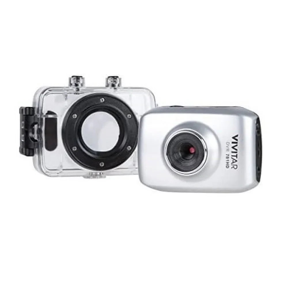 Waterproof DVR781HD and Vivitar Cam with Kit Action 50-In-1 Camera Case Action