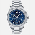 Made Watch 2600151 Mens S/Steel Blue Swiss Series Dial Movado Collection 800