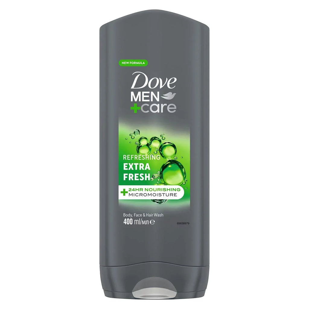 For And Technology With Extra 400 3 Men Refreshing Micromoisture Of Ml Care Men Wash Pack Dove Body Face Fresh Hair, + 24-Hour 3-In-1 Wash Nourishing Body