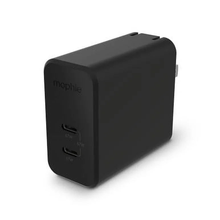 Pro, HP Spectre, iPad mophie - for Compact Wall 14/13/12 67W, GaN Charger Pro, Black 3-Port Note20/10+, C and iPhone Galaxy Charger More Fast Foldable USB Pro/Air, Pixel, MacBook S22/S21,