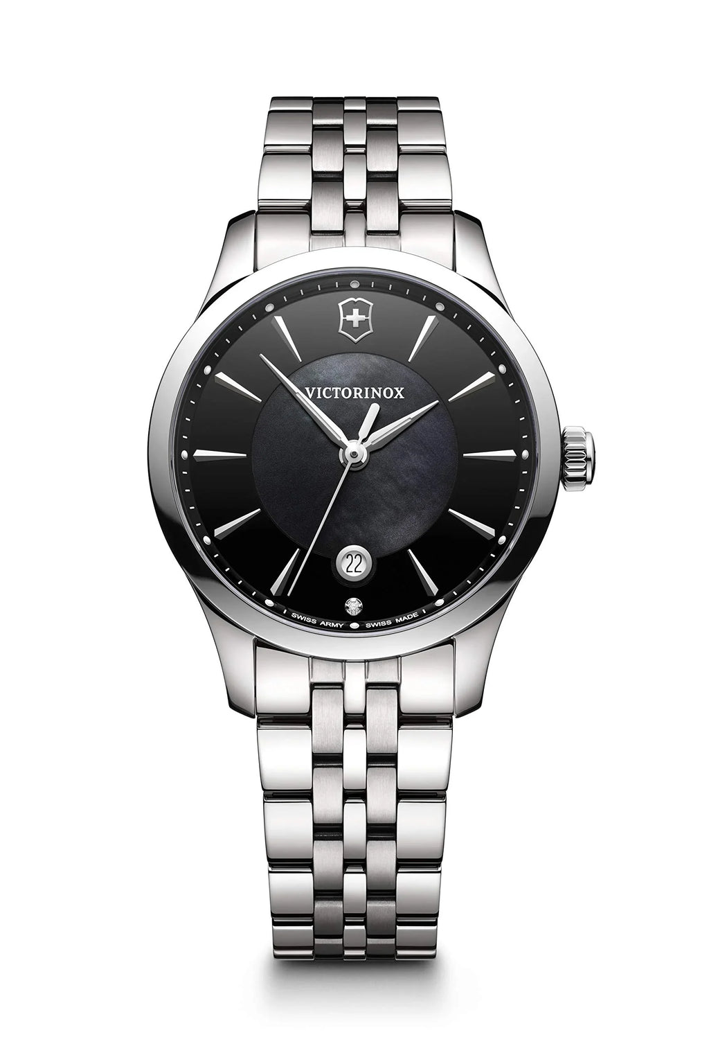 Army MOP - Watch Stainless Swiss Womens Alliance Diamond - Dial Victorinox -