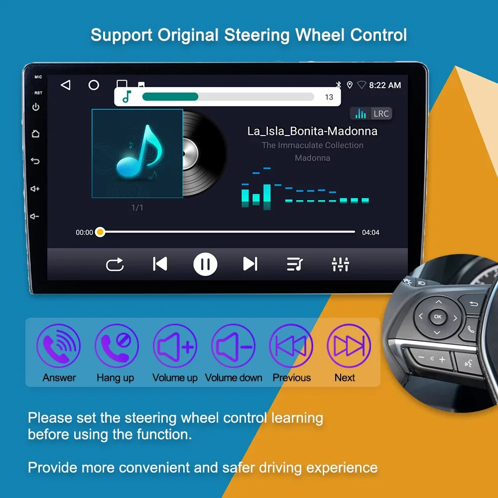Touch Auto Carplay Screen Stereo Multimedia Android Android With Player 2008 7 Accord Car 2002 For - Honda Car