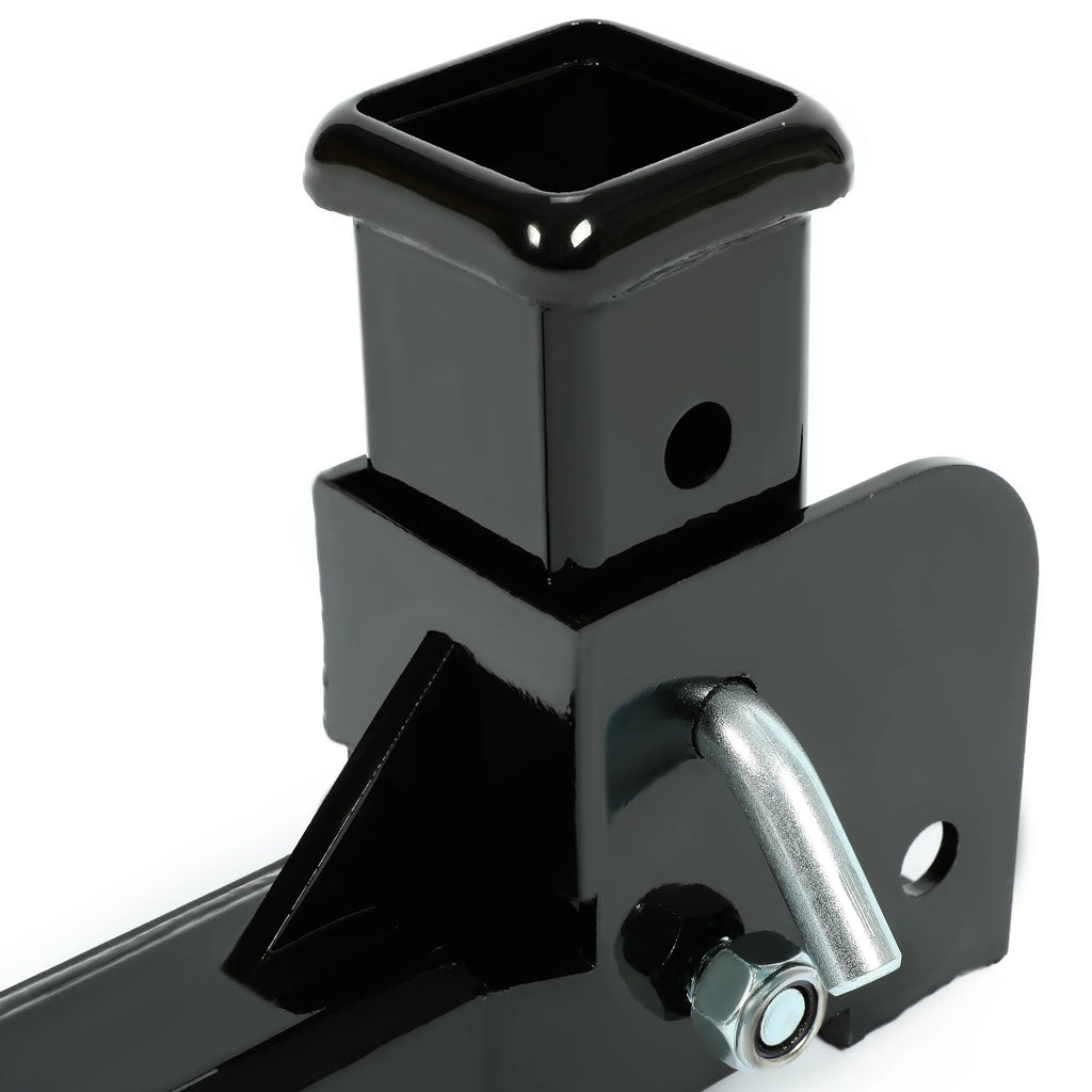 Up Folding Wheelchair Cargo Pounds Tongue to 2” Hitch Receiver Black Carrier Weight Mount Trailer Steel 500 Kojem