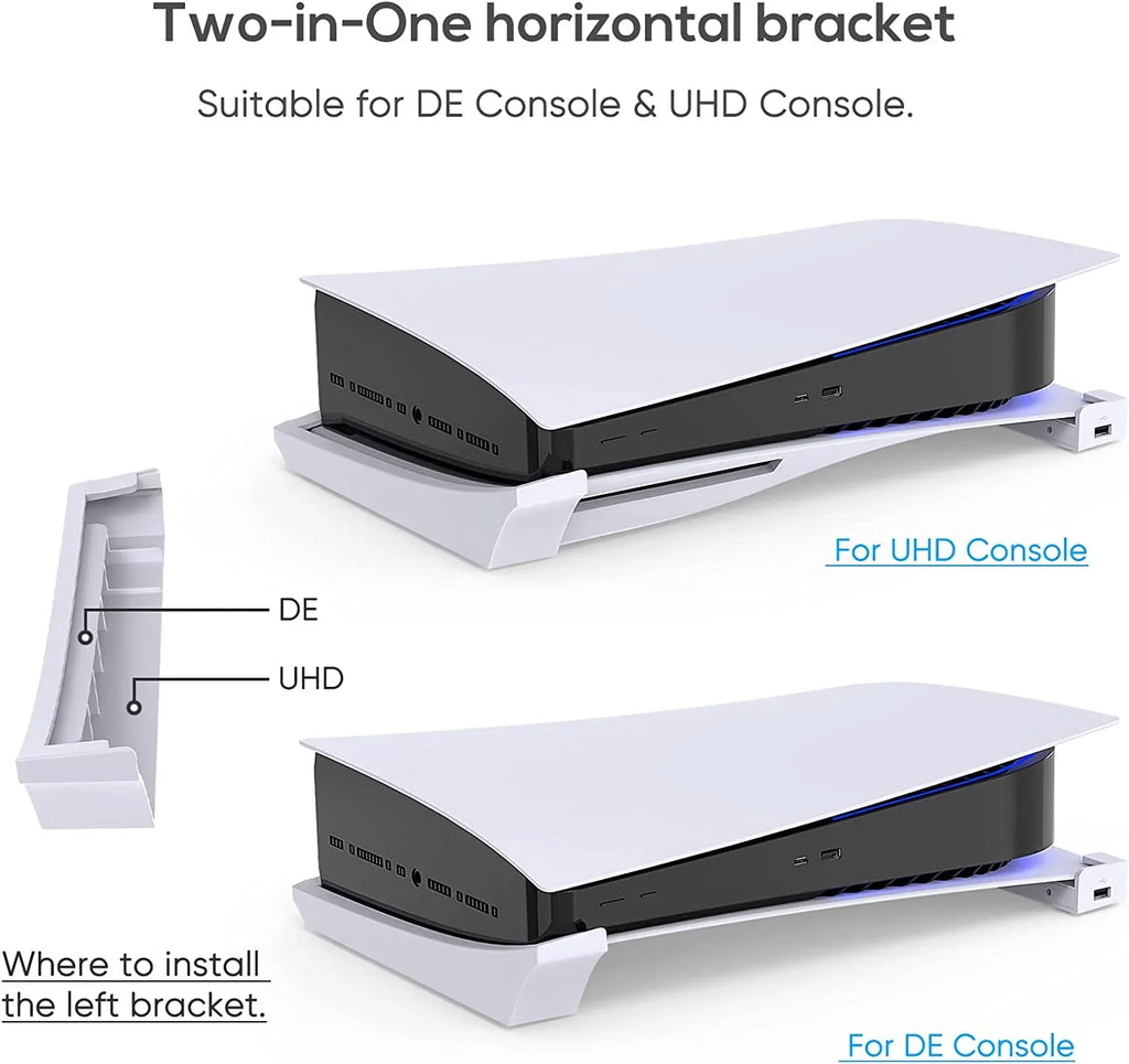 2.0 Digital and Port Horizontal Edition 3 Disc 4-Port Playstation USB Data Skate Stand Holder Hub with Console with & 5 USB Playstation Port,Compatible Charging 5 &1 Base for Extension