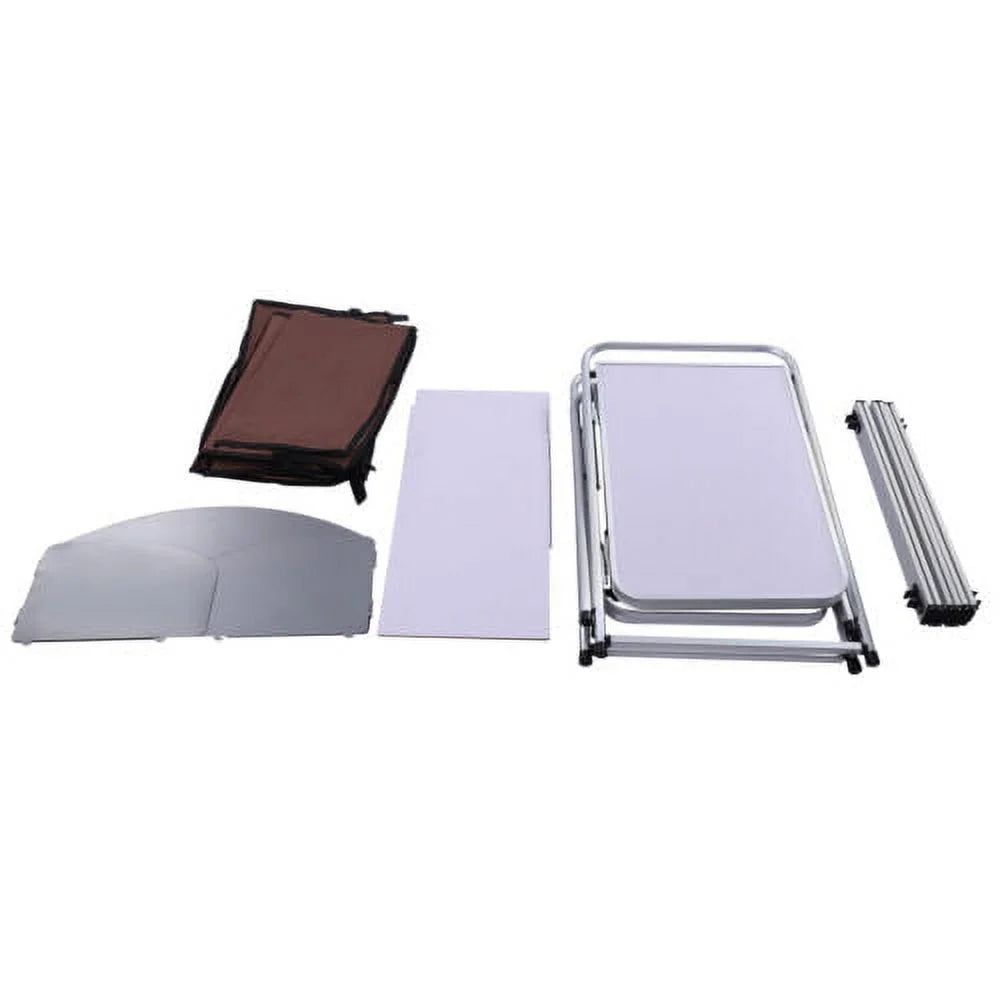 Camping Rack Portable Table Folding Kitchen Storage Table Cooking Cabinet Picnic