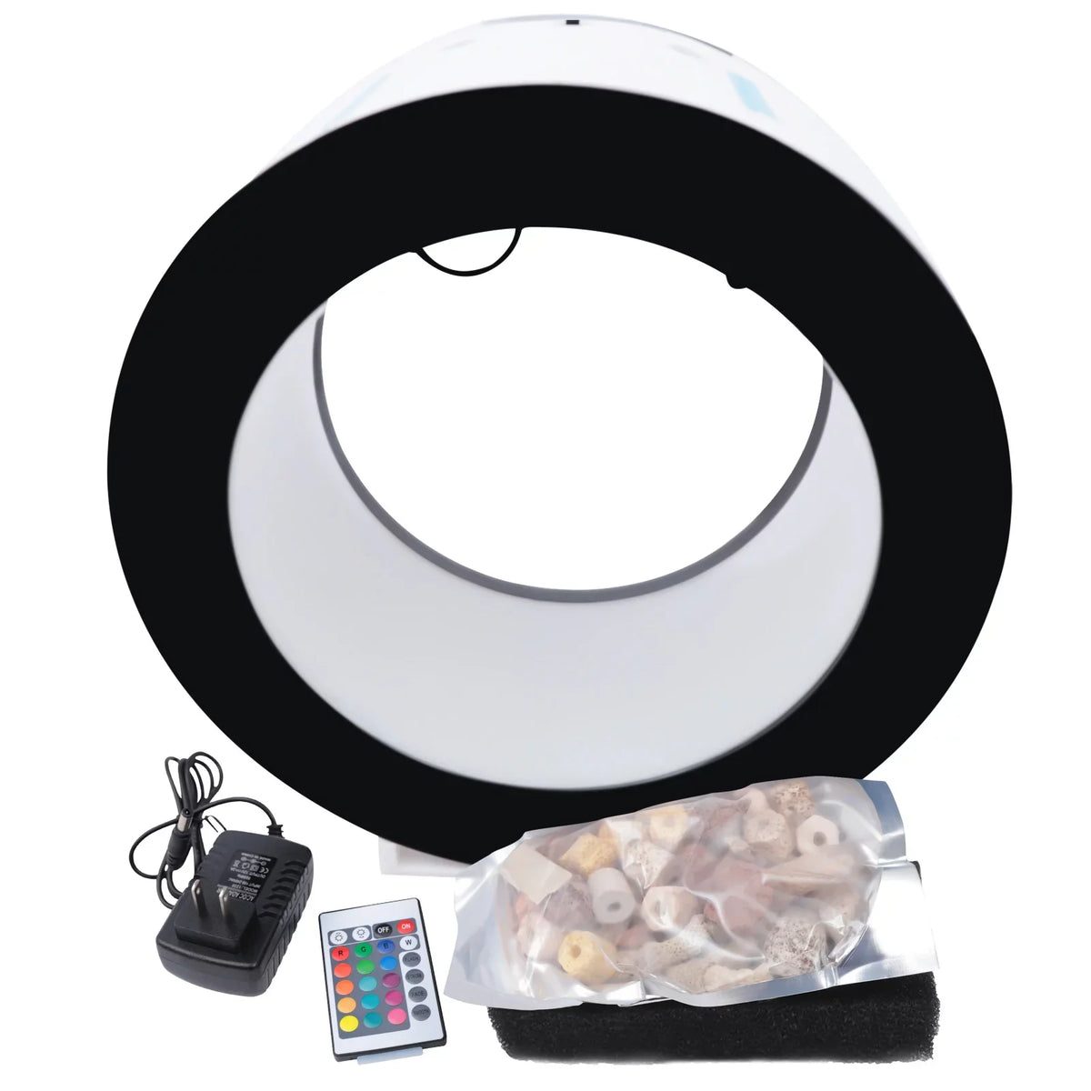 w/Intelligent Lighting Circulation Tank Aiqidi Automatic Fish Gallon Jellyfish Water Filtration System 4.8 & Function LED Aquarium