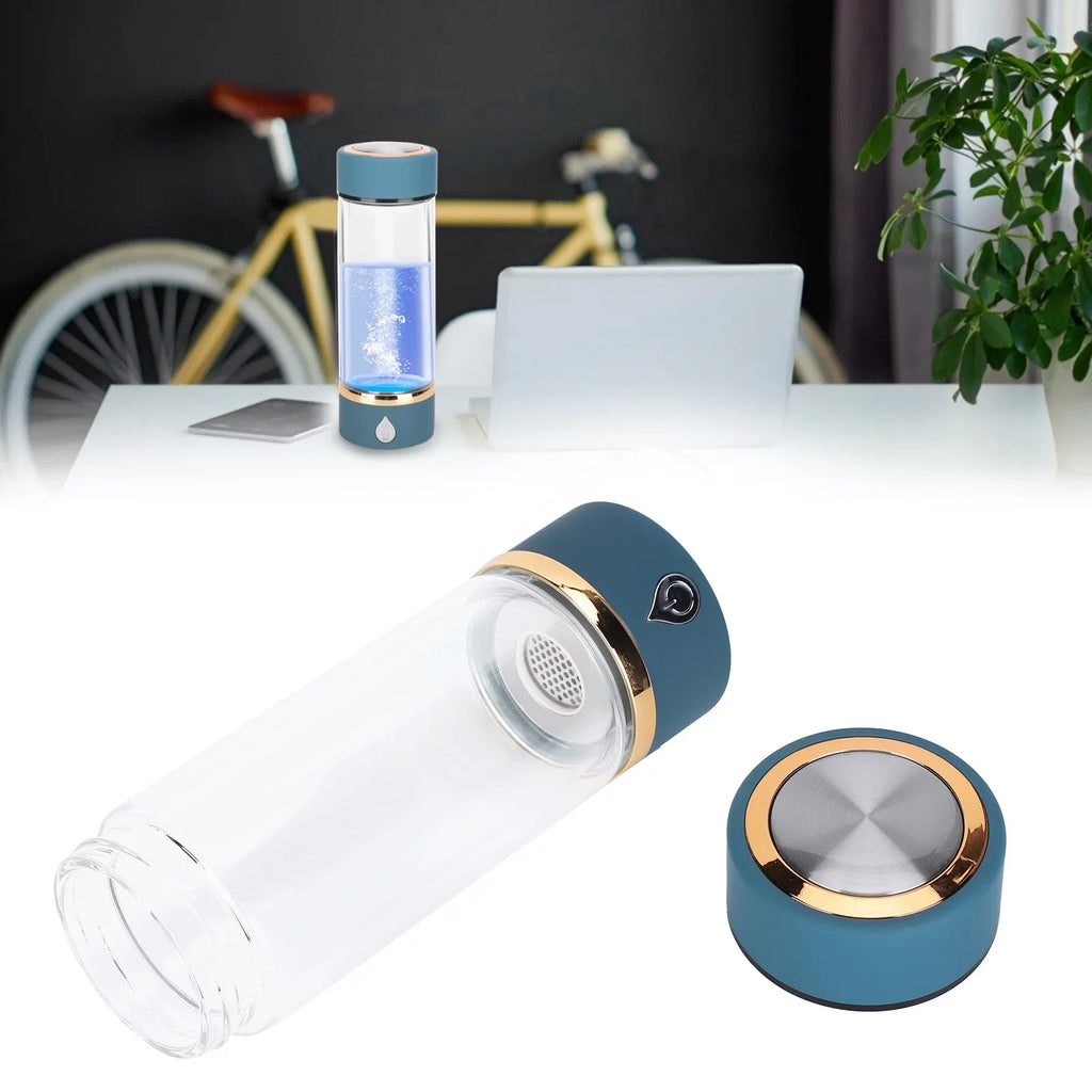 Maker Machine Water Generator 380ml Blue USB Portable Hydrogen Water Bottle Hydrogen