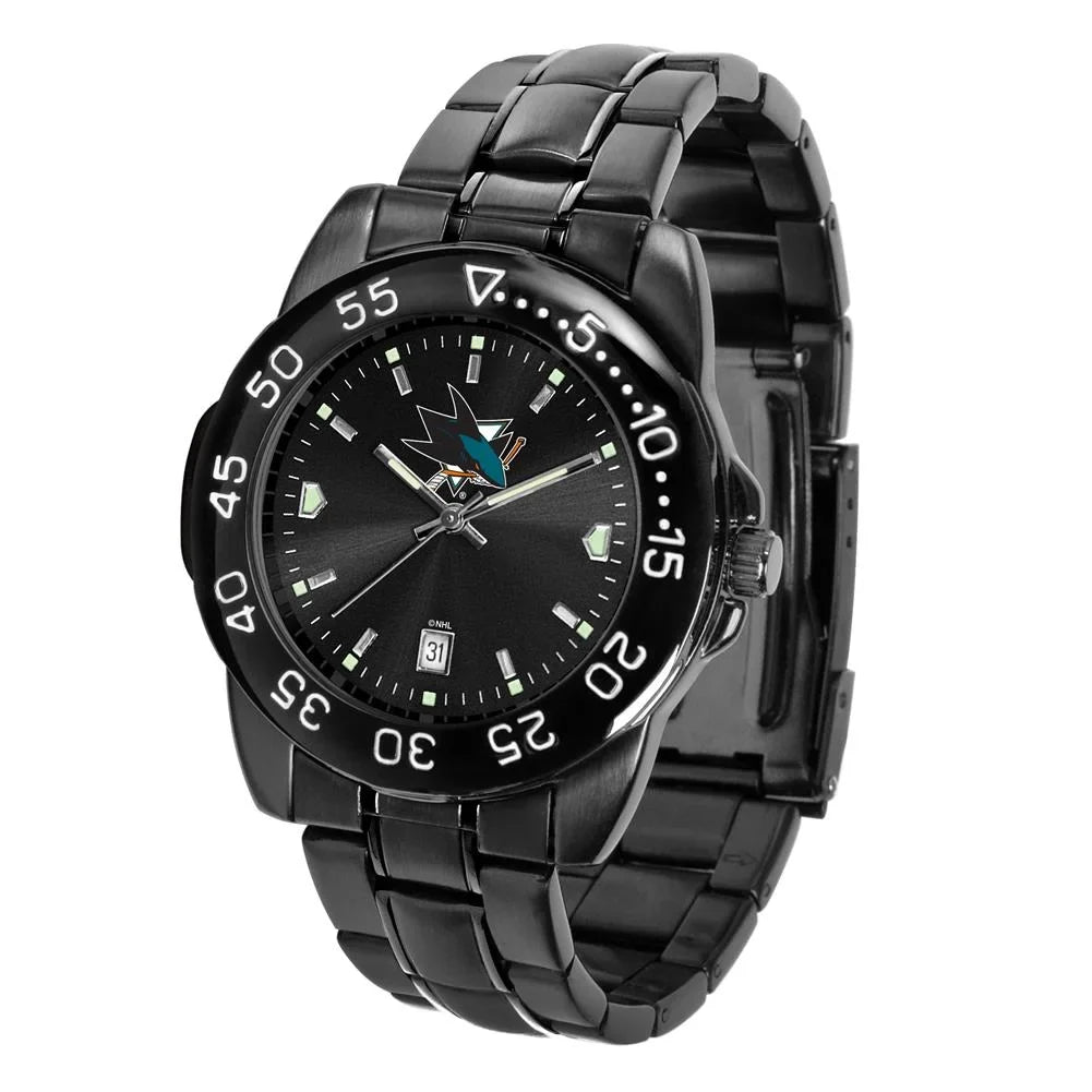 Steel Jose Watch Fantom Black Time Men's Sharks Game San Watch