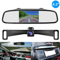 System Parking HD Car View Backup Rear Camera Monitor License Plate Reverse 4.3inch