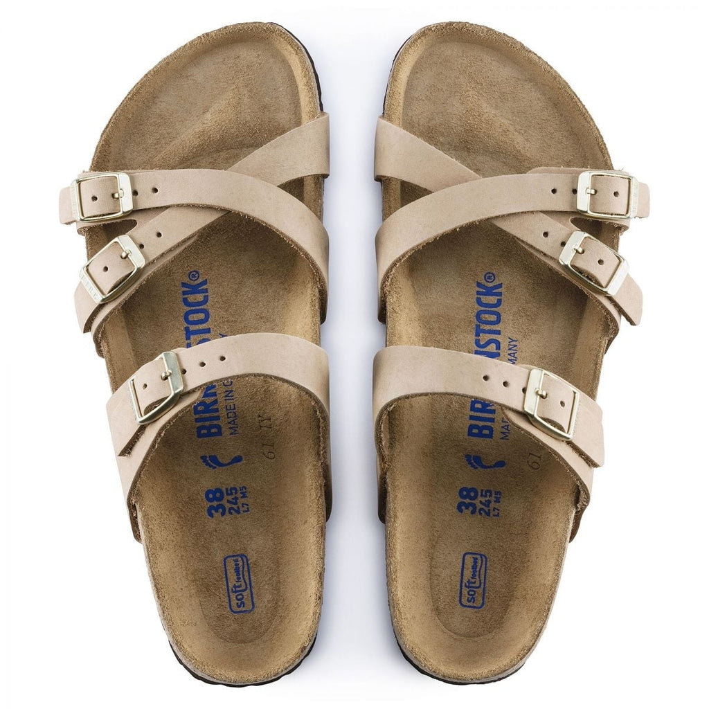 Narrow 1022973 Soft Women's Franca Nubuck Sandcastle SANDCSTLE - Footbed - Birkenstock