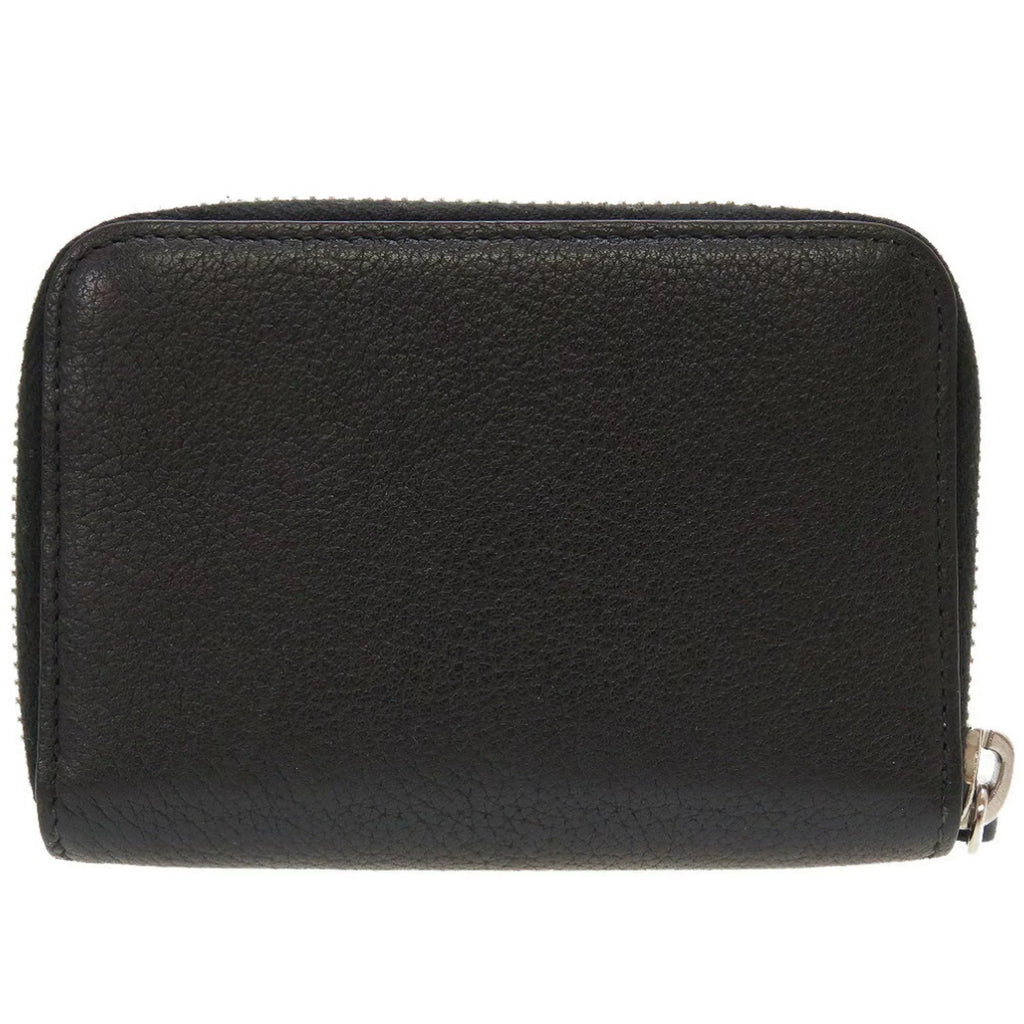 (Good) Leather Dior Pre-Owned Men's Homme Black Round Coin Case