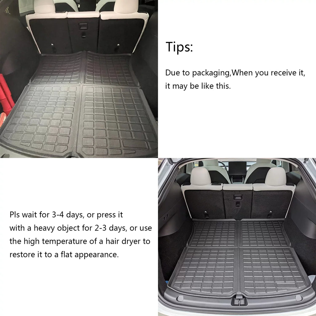 Cargo Liners, Mat, Mat Custom Waterproof Y Mat Duty Weather Mats Model Accessories, Floor Tesla, and All Tesla Rear Tesla Model Heavy Trunk Fit Storage KIKIMO Cargo for Y