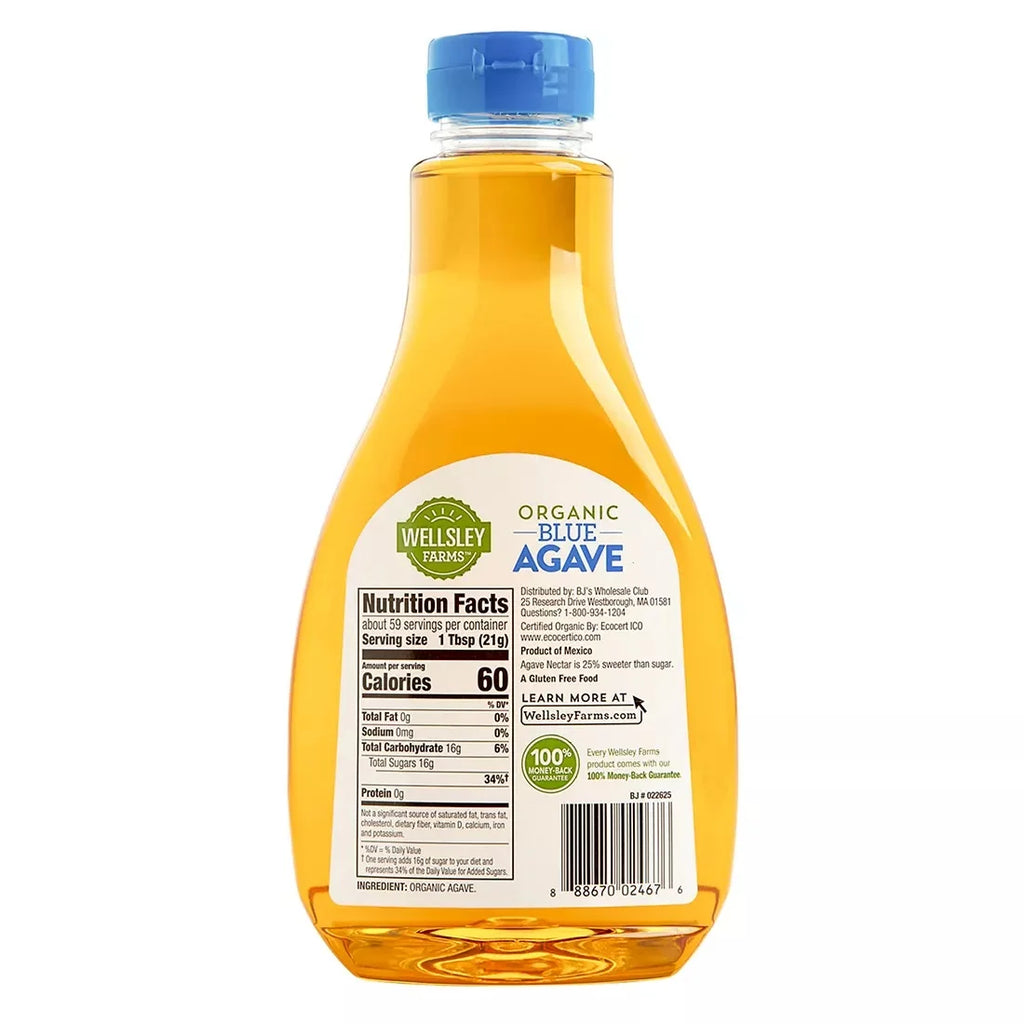 Farms Agave, oz. Wellsley 44 Blue Organic
