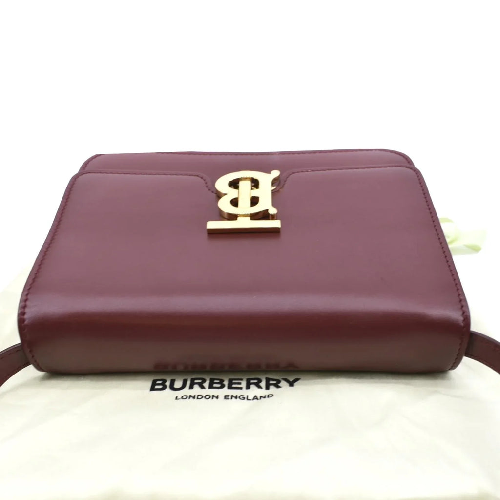 Bag Lola Shoulder Leather Tb BURBERRY Red Pre-owned