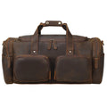 Full Bag, Bag, Leather Shoulder Duffle Travel Grain Bag