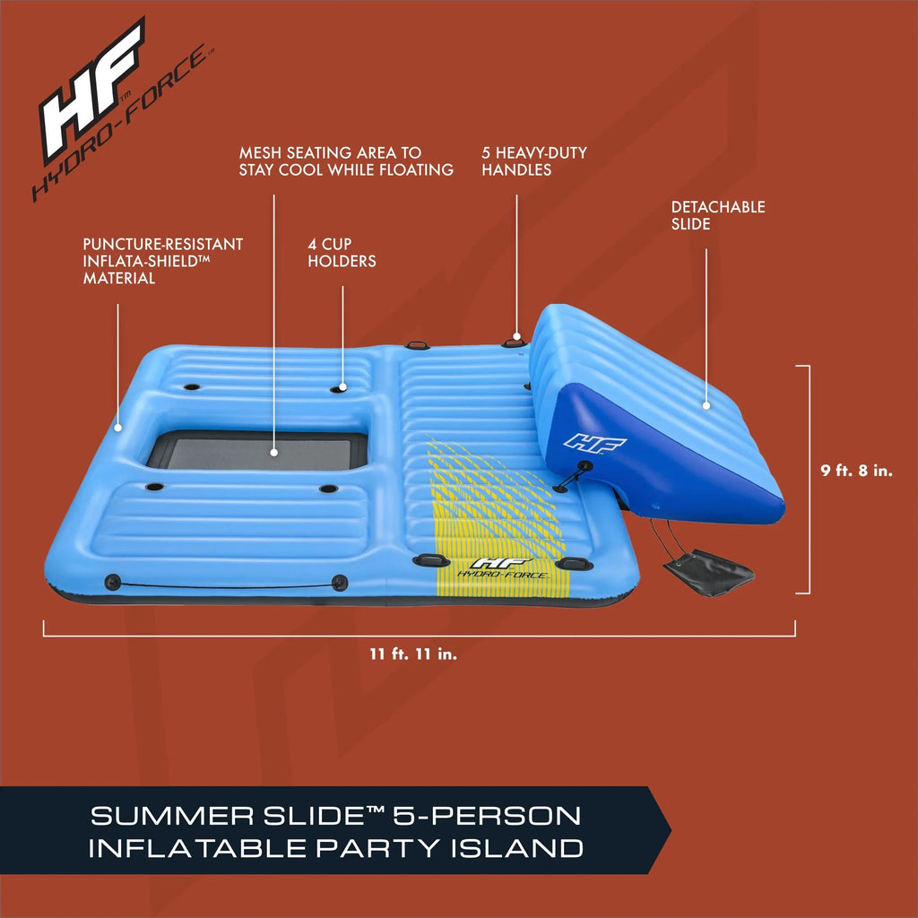 Summer Bestway Person Activity Inflatable Slide Force Hydro 5 Blue Island,
