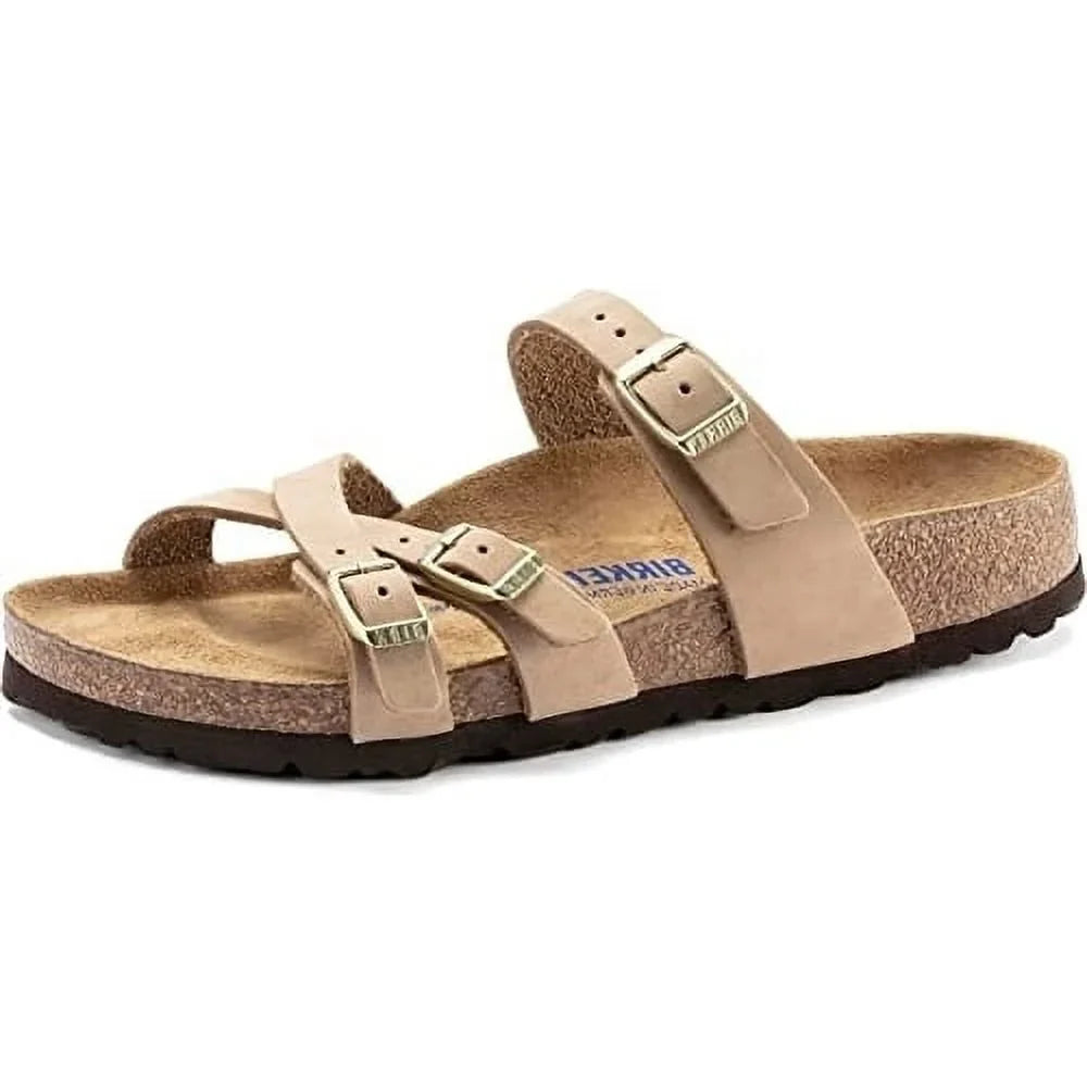 Narrow 1022973 Soft Women's Franca Nubuck Sandcastle SANDCSTLE - Footbed - Birkenstock