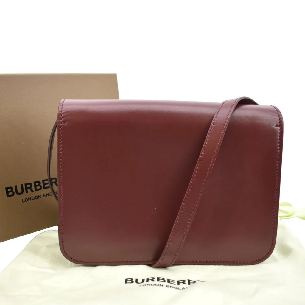 Bag Lola Shoulder Leather Tb BURBERRY Red Pre-owned