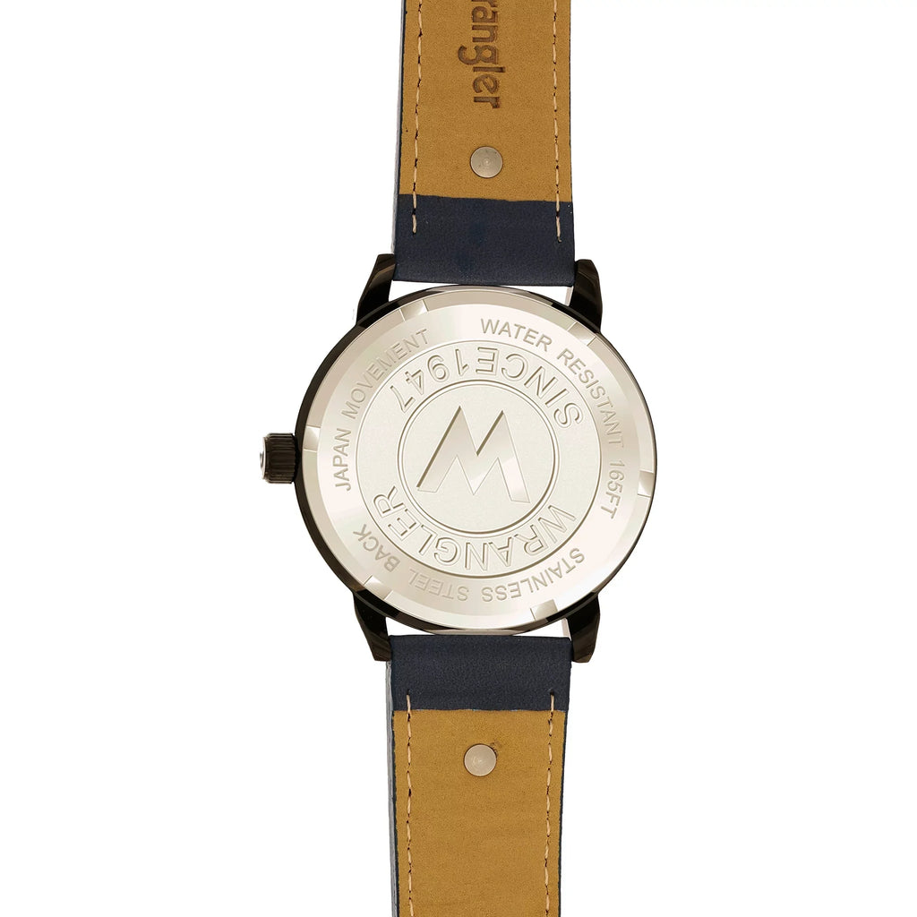 48.5mm Watch Wrangler Dial, Blue Black Strap