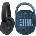 4 Speaker with JBL Blue REFURBISHED JBL Portable 760NC Black Headphones Tune Clip