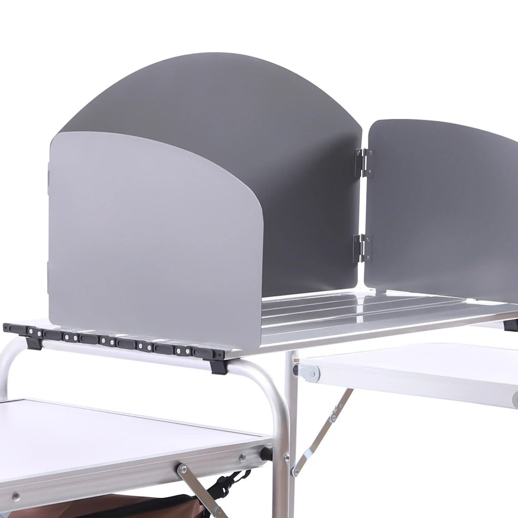 Rack+Brown Table Portable Barbecue Folding Fabric Camping Station Cover