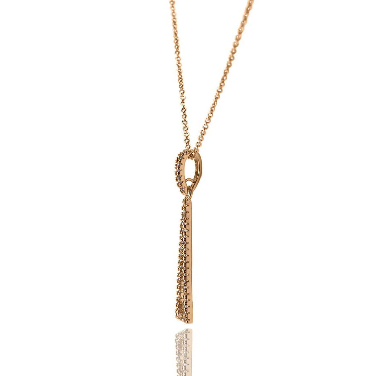 Rose Zirconia Inc Cubic Teens Women, Boutique Triangle Blue Drop for Necklace Gold Pendant Box Plated