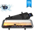 G-Sensor Cam Screen 1080P Recording, Vision, Front Assist, Loop Touch 10" Dash and Dash Mirror Cam Full for Rear, Parking Night Car, TOGUARD