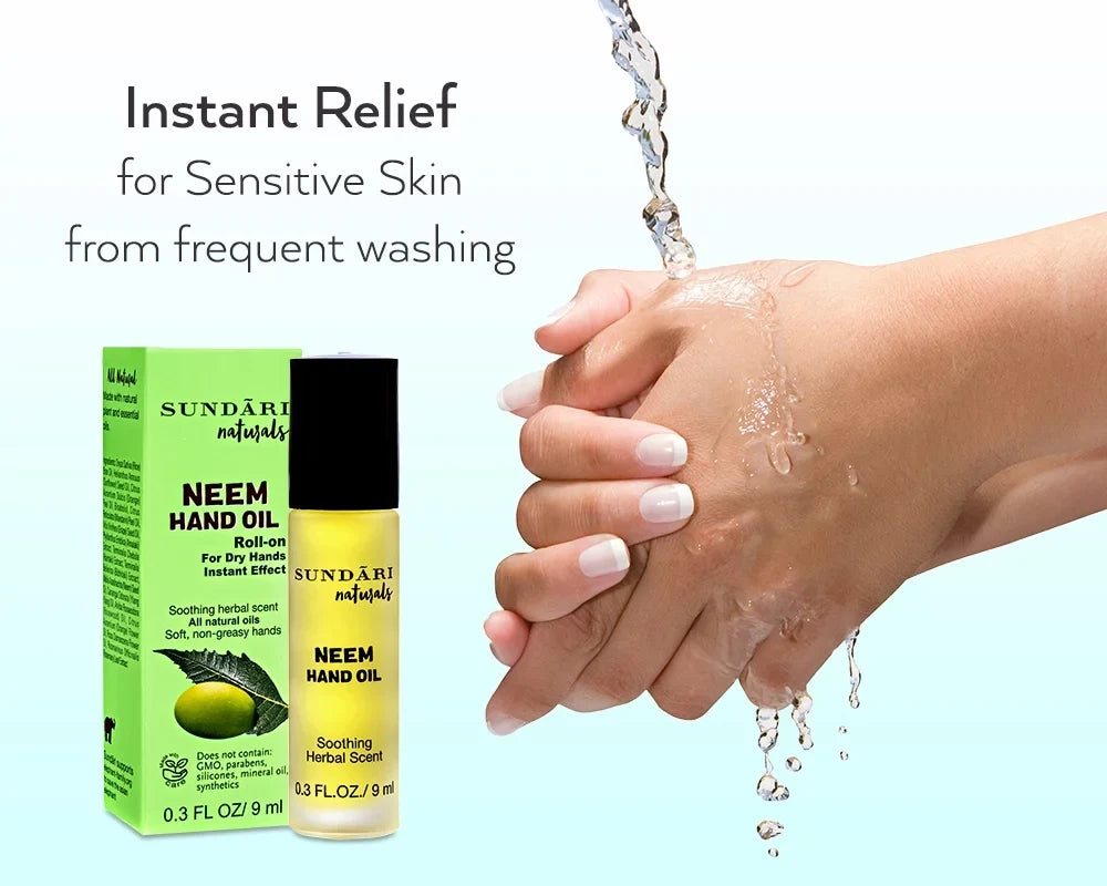 Naturals fl Pack of Sundari 0.3 4. Neem Hand Oil oz, each.