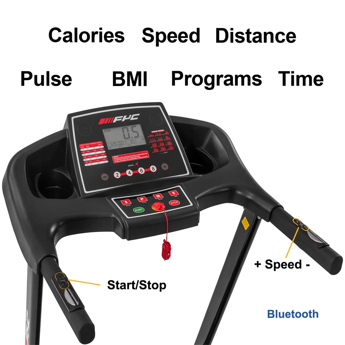 Easily Home Assembly, Electric Treadmill 16KM/H for FYC with 330 Machine LBS Anself Max Treadmill 3.5HP Folding Incline/, Running Foldable - Capacity Speed Home Gym Exercise Workout Weight